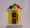 M&M Guys in Yellow Bag Cookie Jar