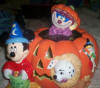 Disney with Characters in Pumpkin cookie jar