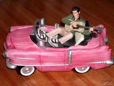  ELVIS PINK CADILLAC COOKIE JAR 1ST EDITION