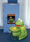 Kermit the Frog Cookie Jar with Clear Bowl