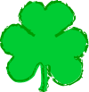 Funky shamrock clip art