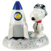 Snoopy with Nasa Spaceship Salt and Pepper Shakers