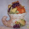 Thanksgiving Cornucopia Cookie Jar