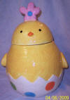 Yellow Chick Cookie Jar